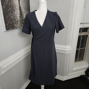 NWT Milly Penzance gray wrap dress